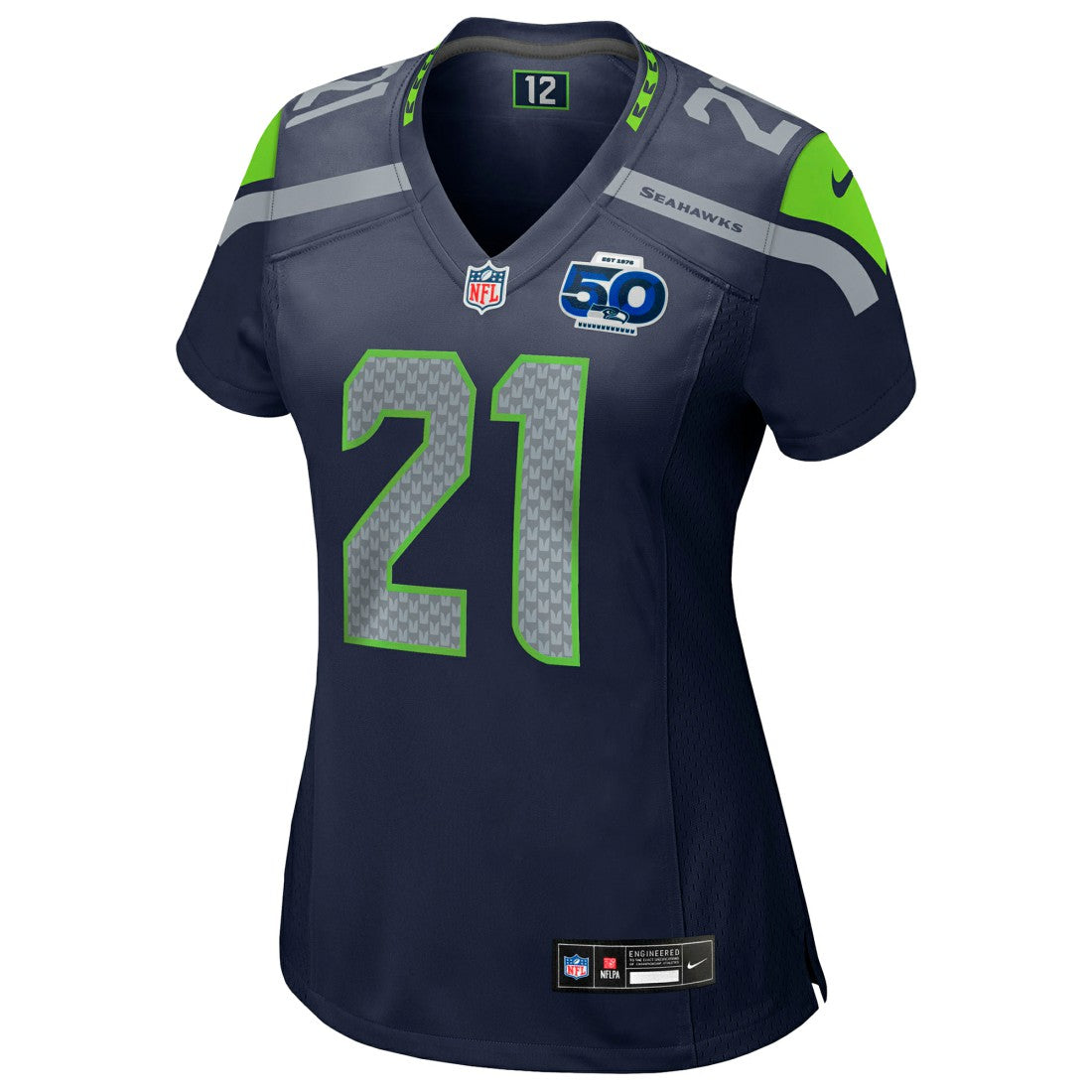 Devon Witherspoon Seattle Seahawks Women's Team 50th Season Game Jersey - College Navy