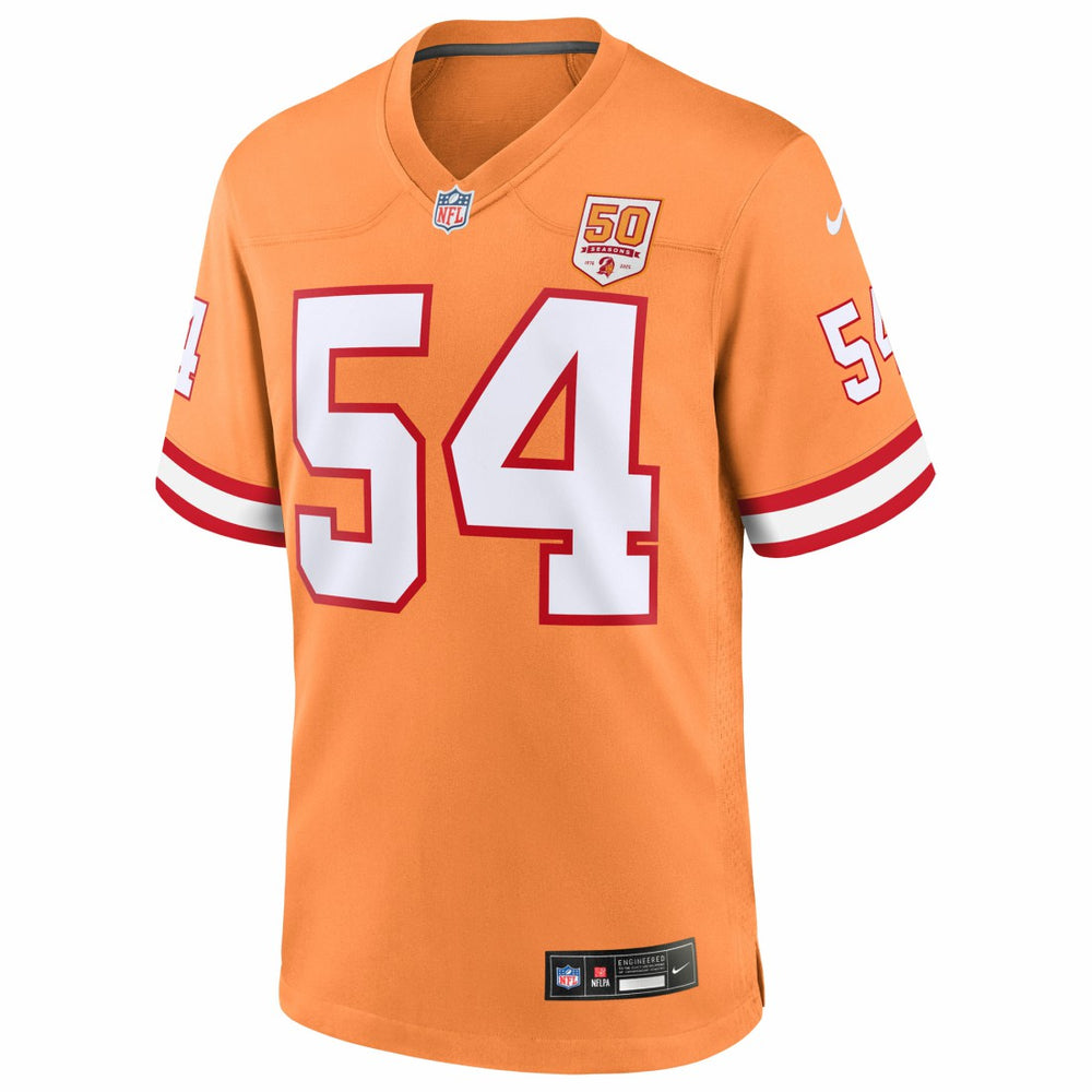 Lavonte David Tampa Bay Buccaneers 50th Season Game Jersey - Creamsicle