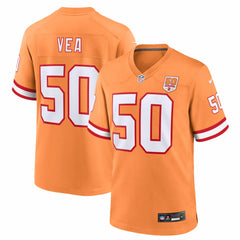 Vita Vea Tampa Bay Buccaneers 50th Season Game Jersey - Creamsicle