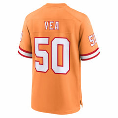 Vita Vea Tampa Bay Buccaneers 50th Season Game Jersey - Creamsicle