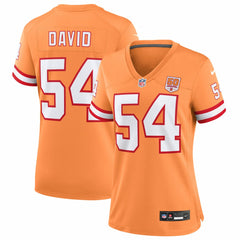 Lavonte David Tampa Bay Buccaneers Women's 50th Season Game Jersey - Creamsicle