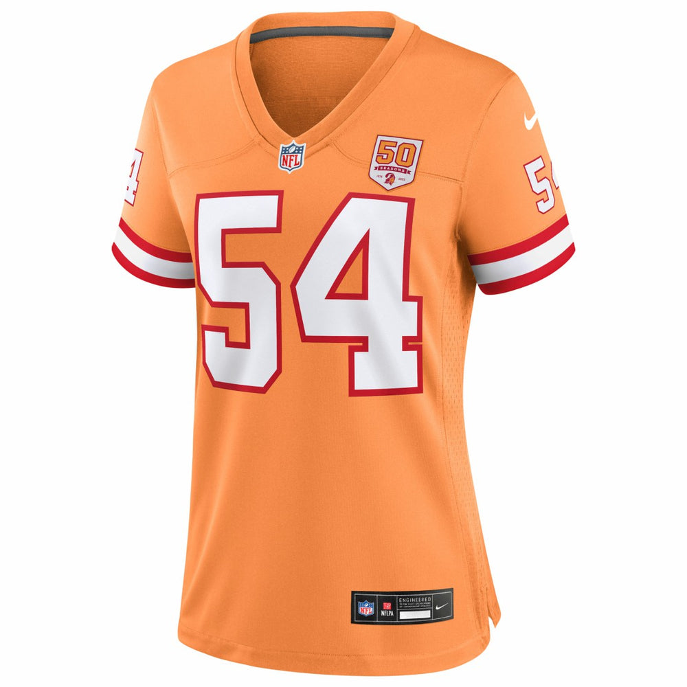 Lavonte David Tampa Bay Buccaneers Women's 50th Season Game Jersey - Creamsicle