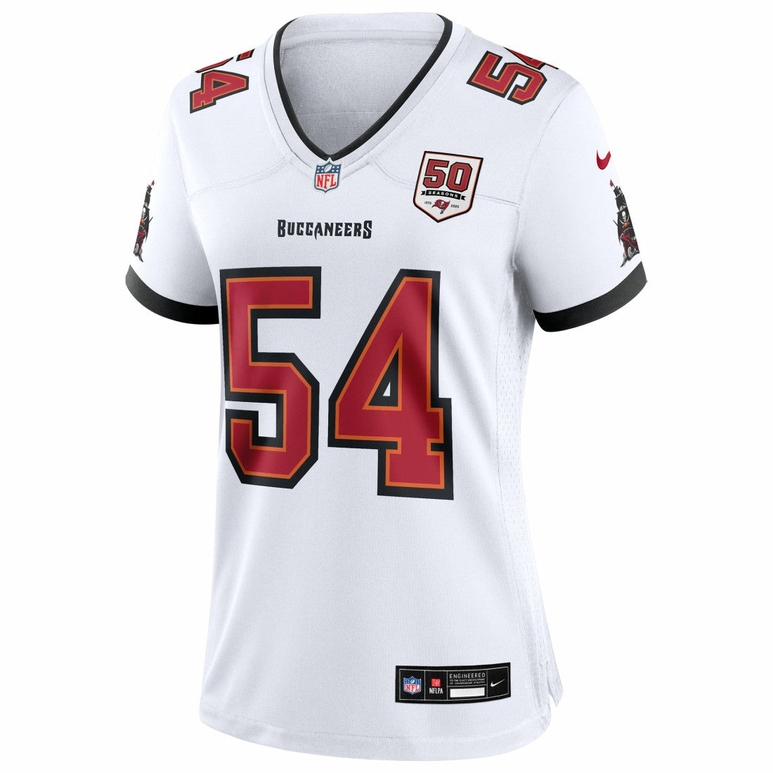 Lavonte David Tampa Bay Buccaneers Women's 50th Anniversary White Game Jersey - White