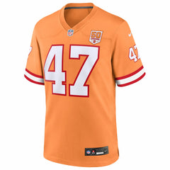 John Lynch Tampa Bay Buccaneers 50th Season Game Jersey - Creamsicle