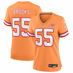 Derrick Brooks Tampa Bay Buccaneers Women's 50th Season Game Jersey - Creamsicle