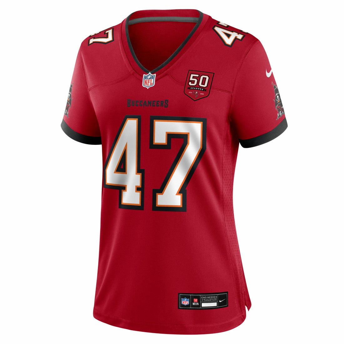John Lynch Tampa Bay Buccaneers Women's 50th Anniversary Team Game Jersey - Red