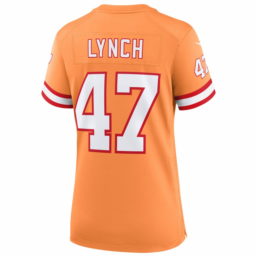 John Lynch Tampa Bay Buccaneers Women's 50th Season Game Jersey - Creamsicle