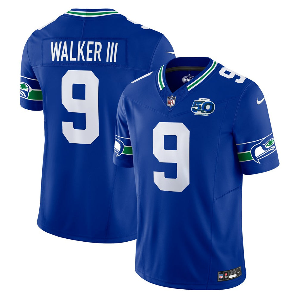 Kenneth Walker III Seattle Seahawks 50th Season Vapor F.U.S.E. Limited Jersey - Royal