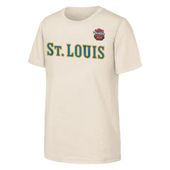 St. Louis Blues Youth 2025 NHL Winter Classic Primary Logo T-Shirt Tan