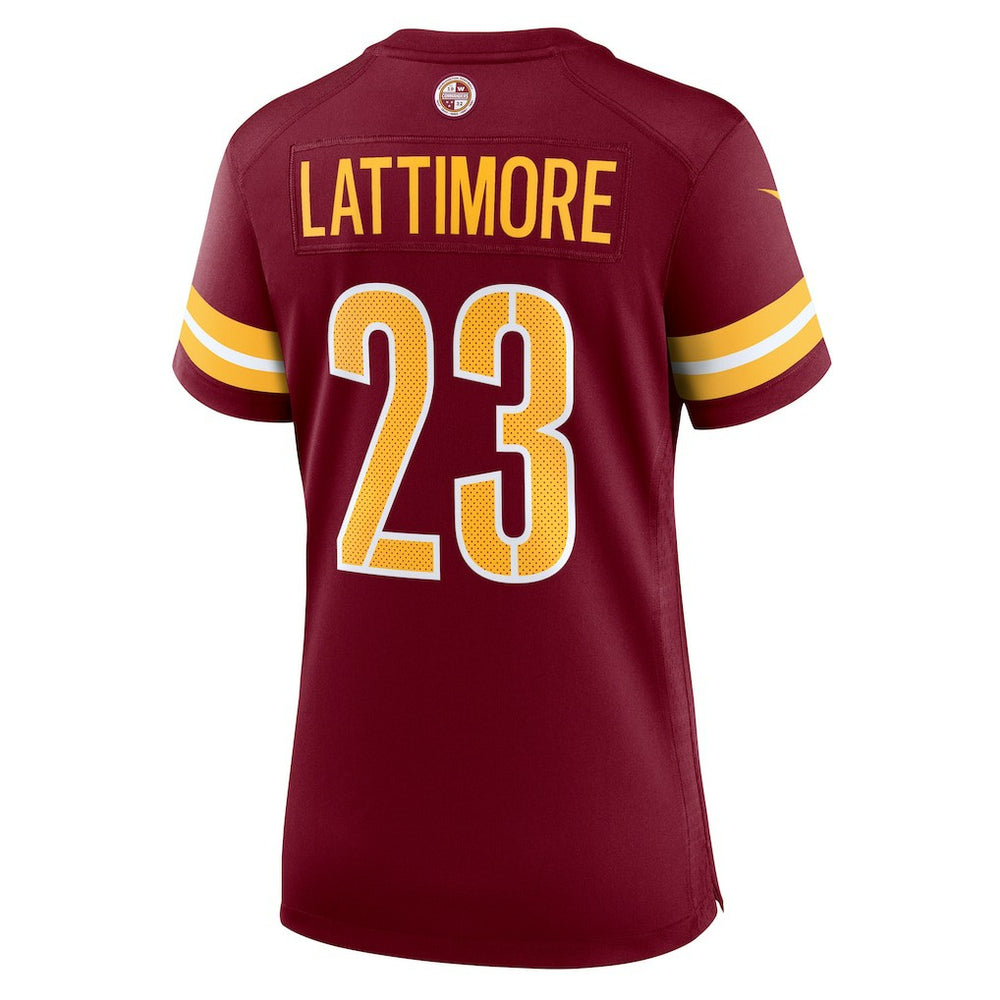 Marshon Lattimore Washington Commanders Women's Team Game Jersey - Burgundy