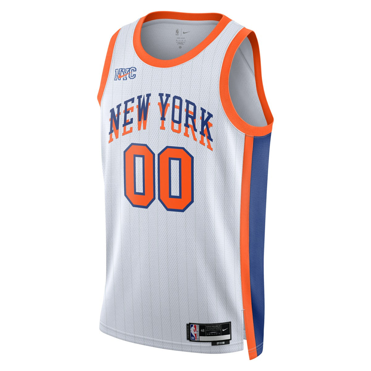 New York Knicks Unisex 2024/25 Custom Swingman Jersey - City Edition - White