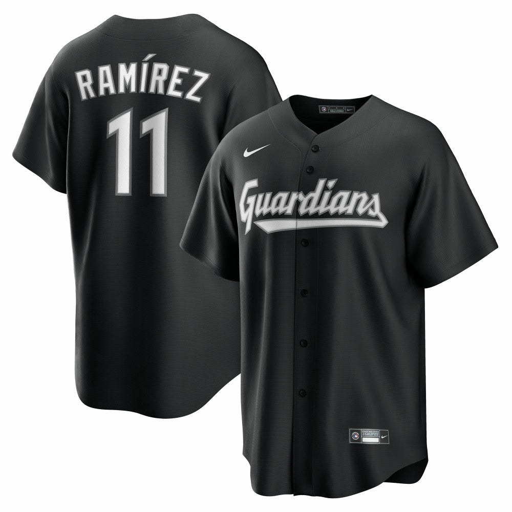 José Ramírez Cleveland Guardians  Replica Player Jersey Black | Nike