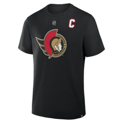 Brady Tkachuk Ottawa Senators Fanatics Authentic Stack Name & Number T-Shirt Black