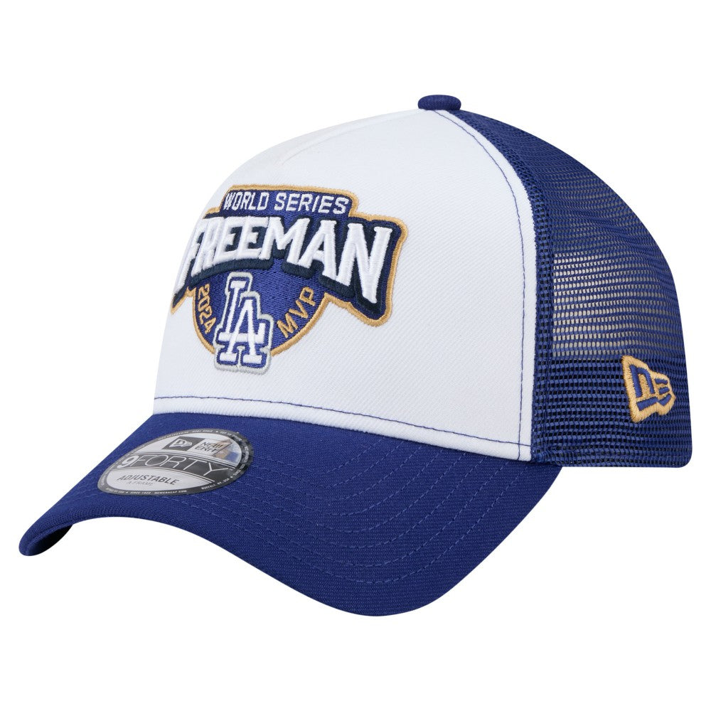 Freddie Freeman Los Angeles Dodgers 2024 World Series MVP 9FORTY Adjustable Hat White | New Era