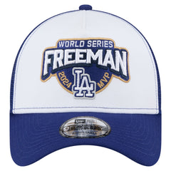Freddie Freeman Los Angeles Dodgers 2024 World Series MVP 9FORTY Adjustable Hat White | New Era
