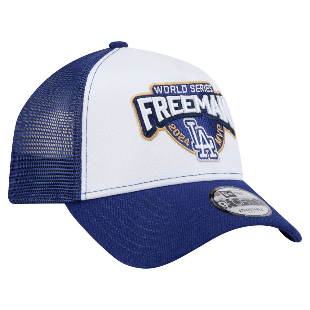 Freddie Freeman Los Angeles Dodgers 2024 World Series MVP 9FORTY Adjustable Hat White | New Era