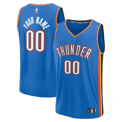 Oklahoma City Thunder Fast Break Custom Jersey - Icon Edition - Blue