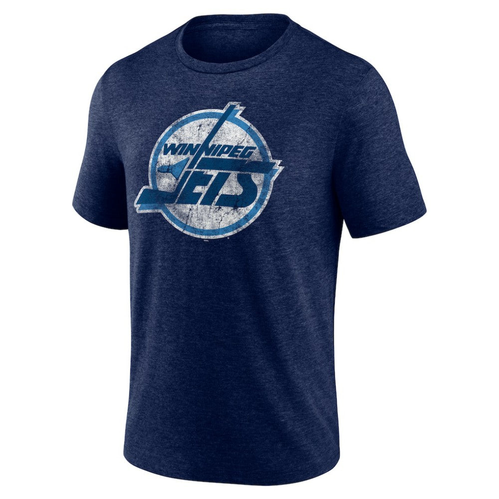 Winnipeg Jets Wraparound Tri-Blend T-Shirt Navy