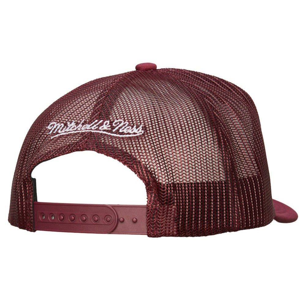 Colorado Avalanche Mitchell & Ness Gridlock Trucker Adjustable Hat White/Burgundy