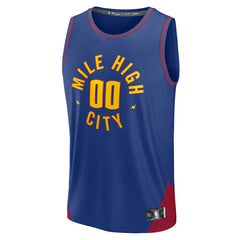 Denver Nuggets Fast Break Custom Jersey sale - Statement Editi- Blue