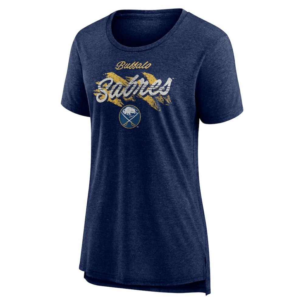 Buffalo Sabres Women's Hit the Ice Tri-Blend T-Shirt Navy