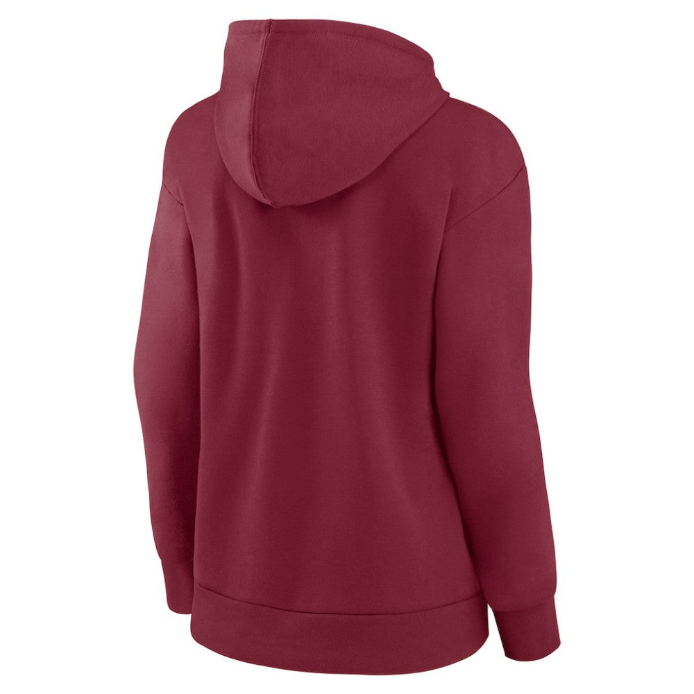 Colorado Avalanche Women's Primary Logo Pullover Hoodie Burgundy
