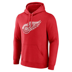 Detroit Red Wings Primary Logo Pullover Hoodie Red