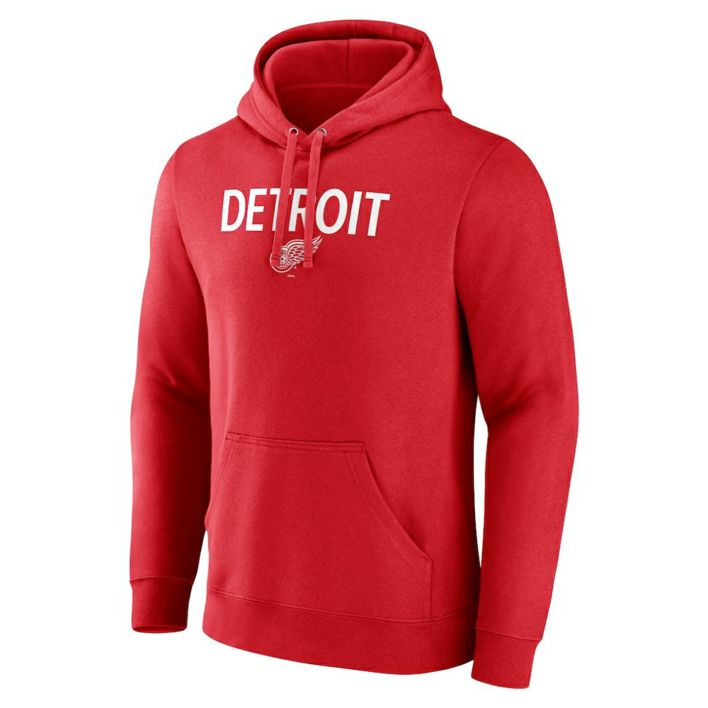 Detroit Red Wings Primary Logo Pullover Hoodie Red