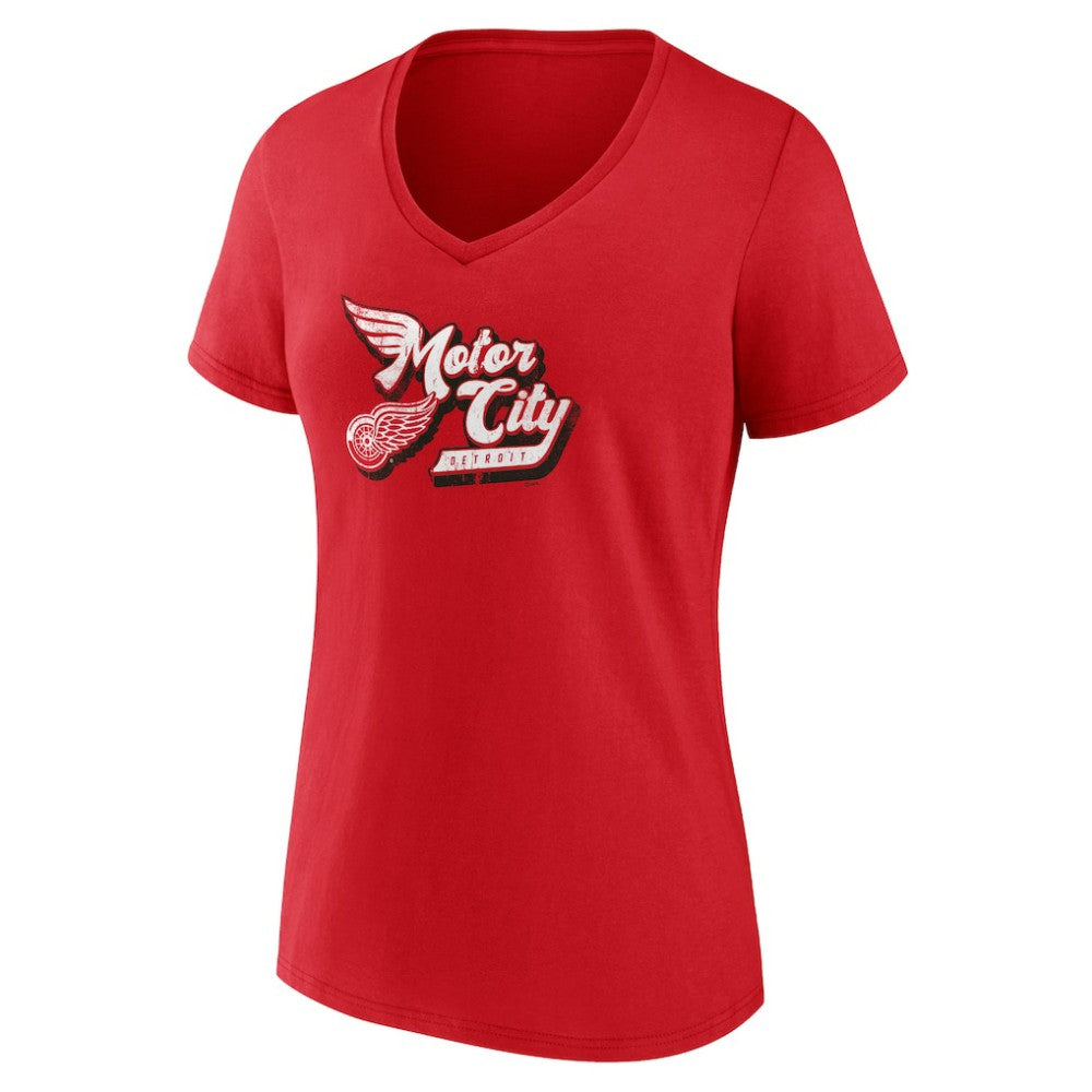 Detroit Red Wings Women's Active Edge V-Neck T-Shirt Red
