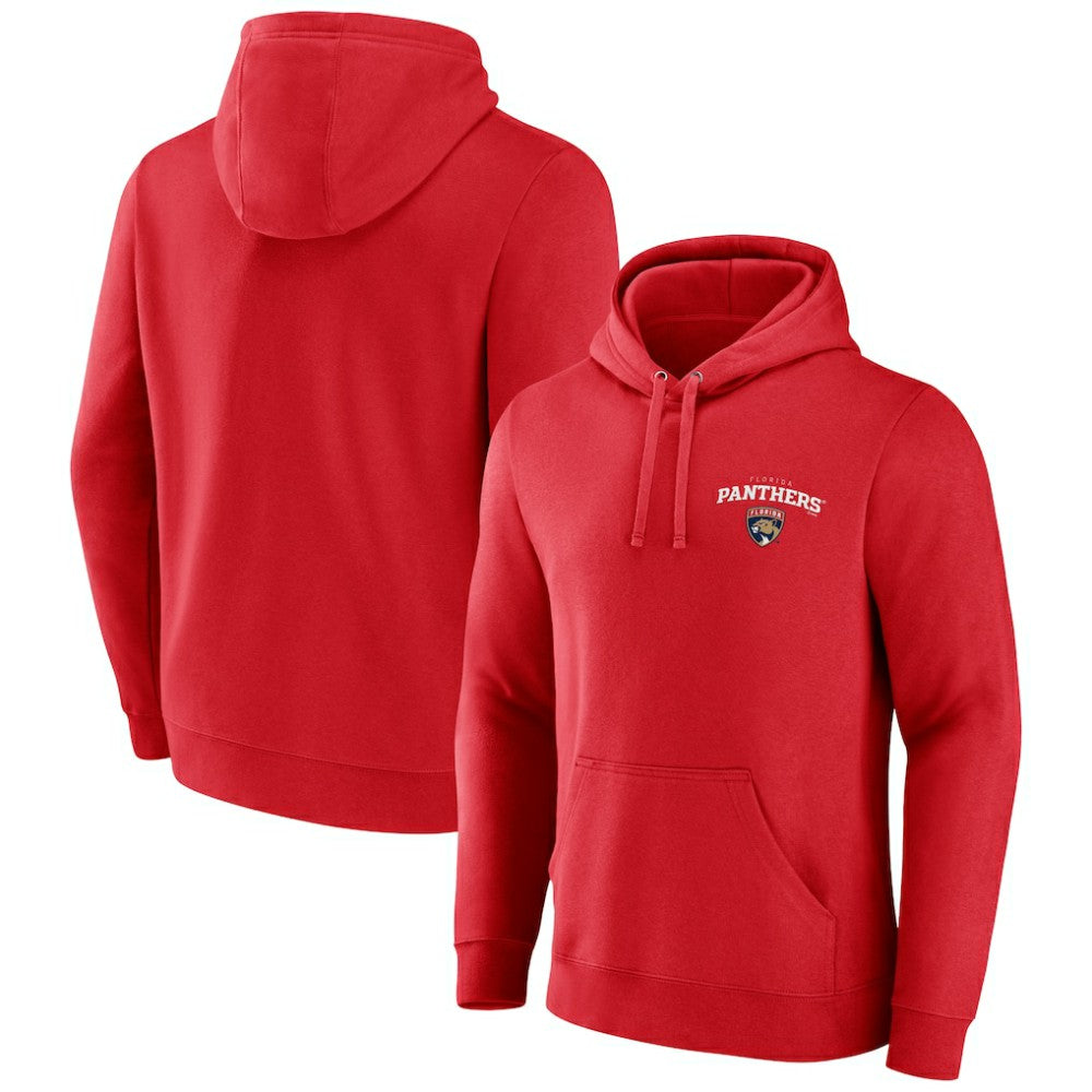 Florida Panthers Team Lockup Pullover Hoodie Red