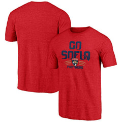 Florida Panthers Shoot to Score Tri-Blend T-Shirt Red