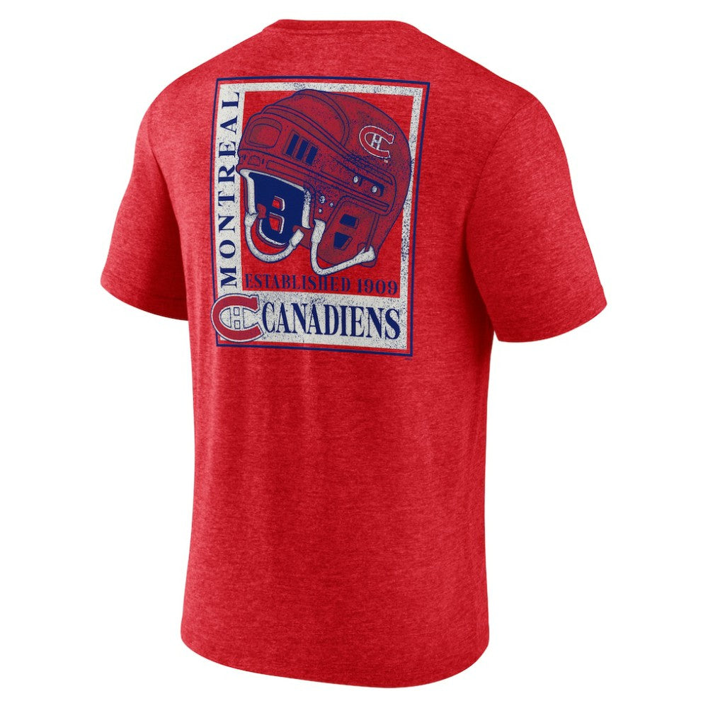 Montreal Canadiens Earnest Will Tri-Blend T-Shirt Red