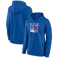 New York Rangers Women's Primary Logo Pullover Hoodie Blue