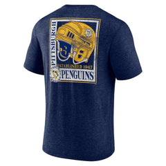 Pittsburgh Penguins Earnest Will Tri-Blend T-Shirt Navy