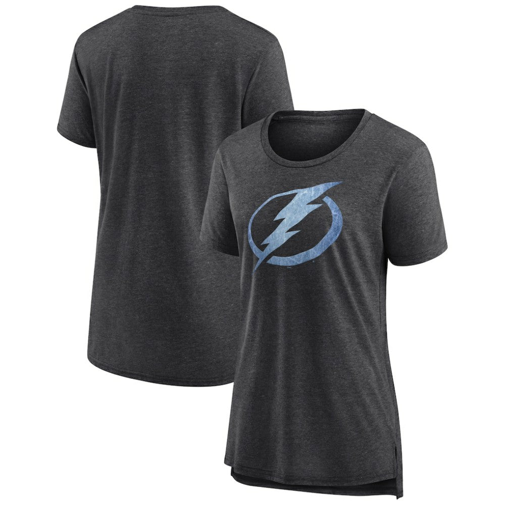 Tampa Bay Lightning Women's Pond Hockey Tri-Blend T-Shirt Gray