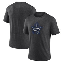 Toronto Maple Leafs Alternate Logo Tri-Blend T-Shirt Charcoal