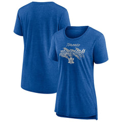 Toronto Maple Leafs Women's Hit the Ice Tri-Blend T-Shirt Blue
