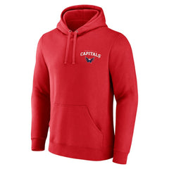 Washington Capitals Team Lockup Pullover Hoodie Red