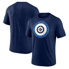 Winnipeg Jets Proclamation Tri-Blend T-Shirt Navy