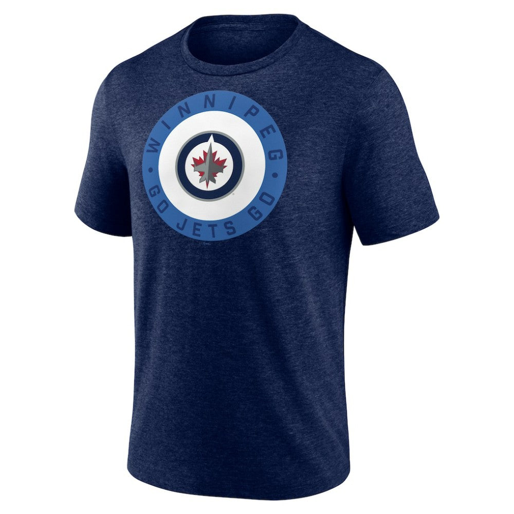 Winnipeg Jets Proclamation Tri-Blend T-Shirt Navy