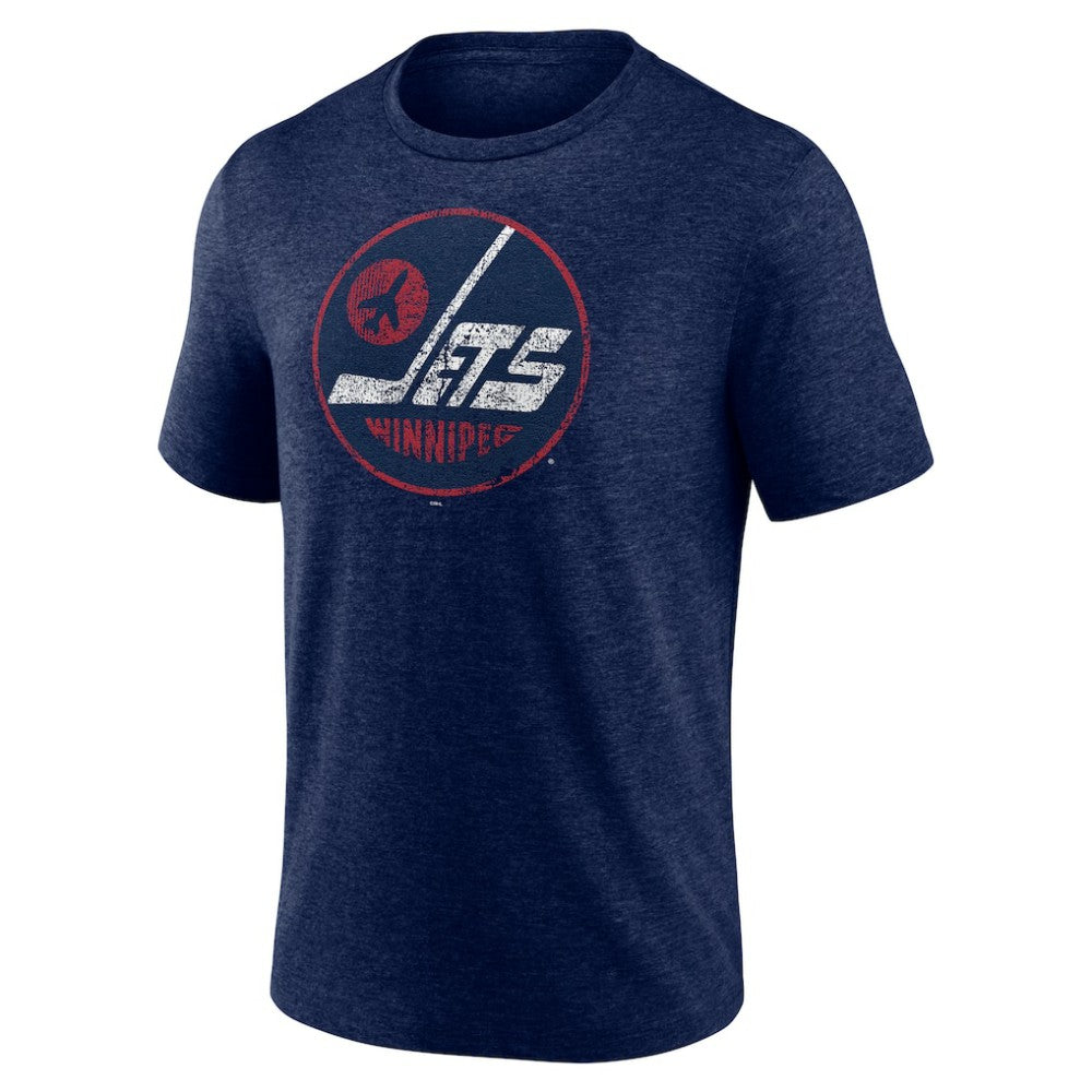 Winnipeg Jets Wheelhouse Tri-Blend T-Shirt Navy
