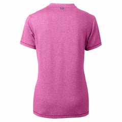 Milwaukee Brewers Cutter & Buck Forge Heathered Stretch Blade Top Light Pink