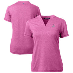 St. Louis Cardinals Cutter & Buck Forge Heathered Stretch Blade Top Light Pink