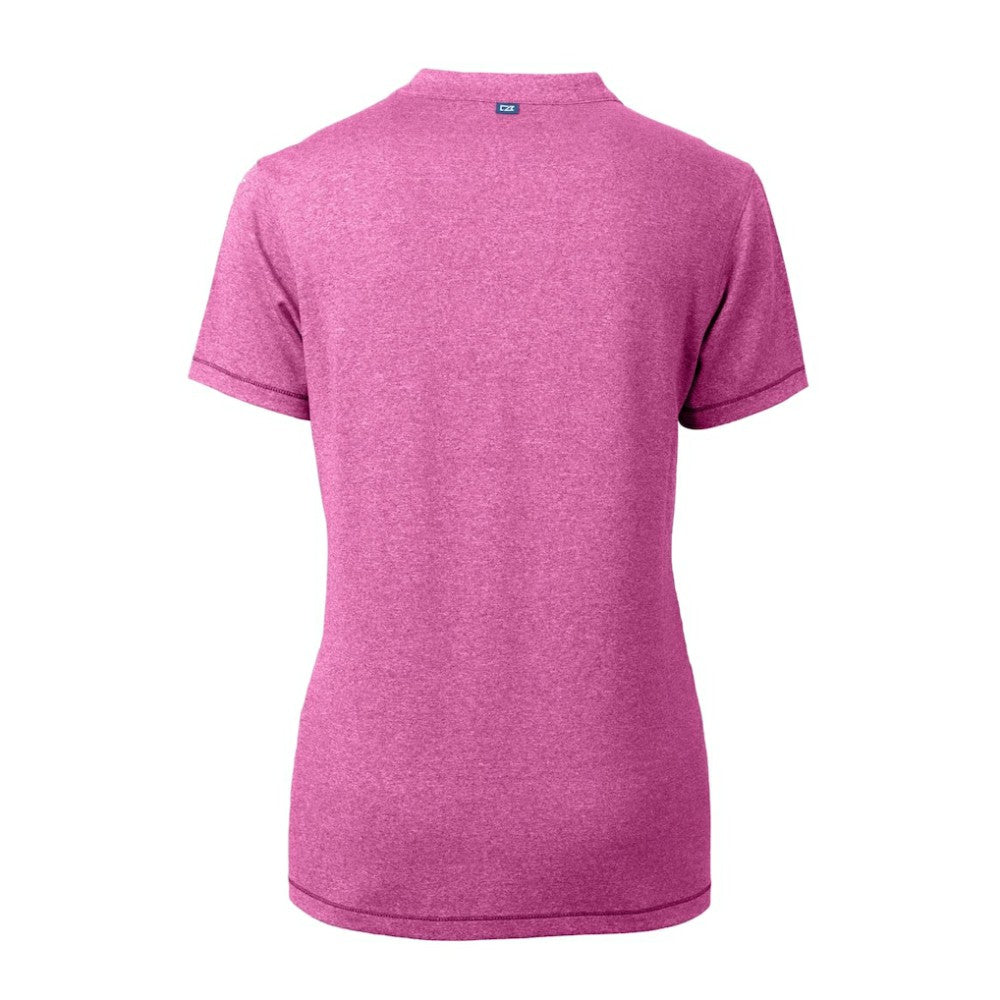 San Diego Padres Cutter & Buck Forge Heathered Stretch Blade Top Light Pink