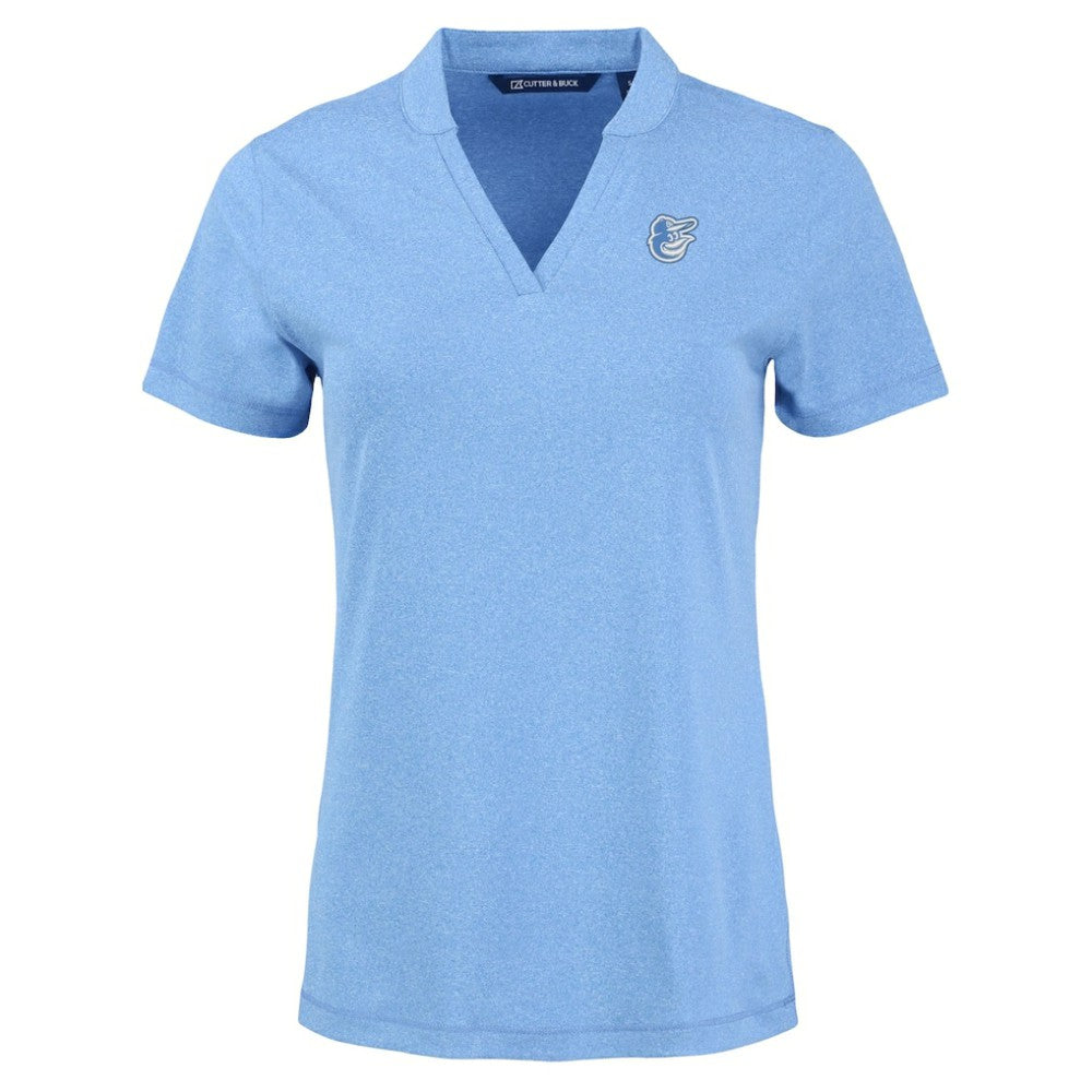 Baltimore Orioles Cutter & Buck Forge Heathered Stretch Blade Top Heather Powder Blue