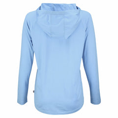 Milwaukee Brewers Cutter & Buck Women's Coastline Epic Comfort Eco Recycled Long Sleeve Hoodie T-Shirt Powder Blue