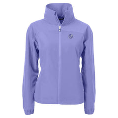 New York Yankees Cutter & Buck Women's Charter Eco Recycled Full-Zip Jacket Lavender