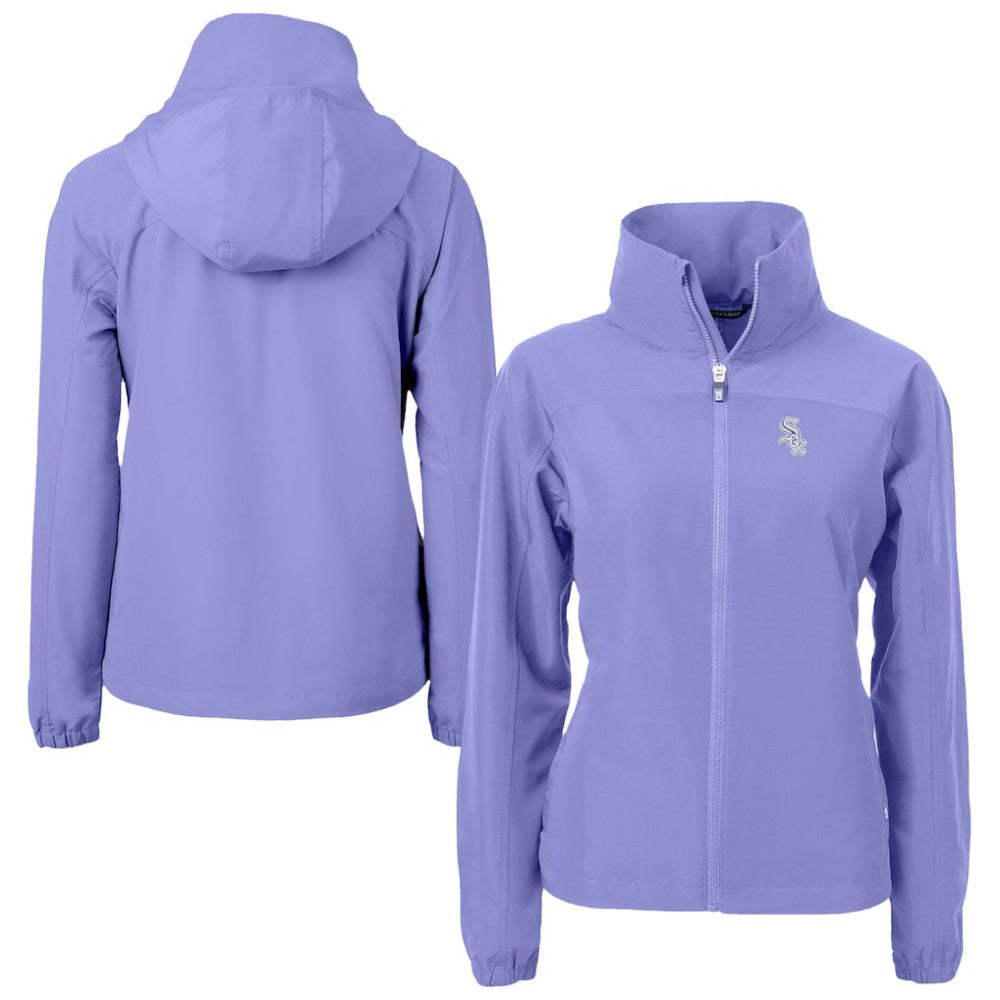 Chicago White Sox Cutter & Buck Women's Charter Eco Recycled Full-Zip Jacket Lavender