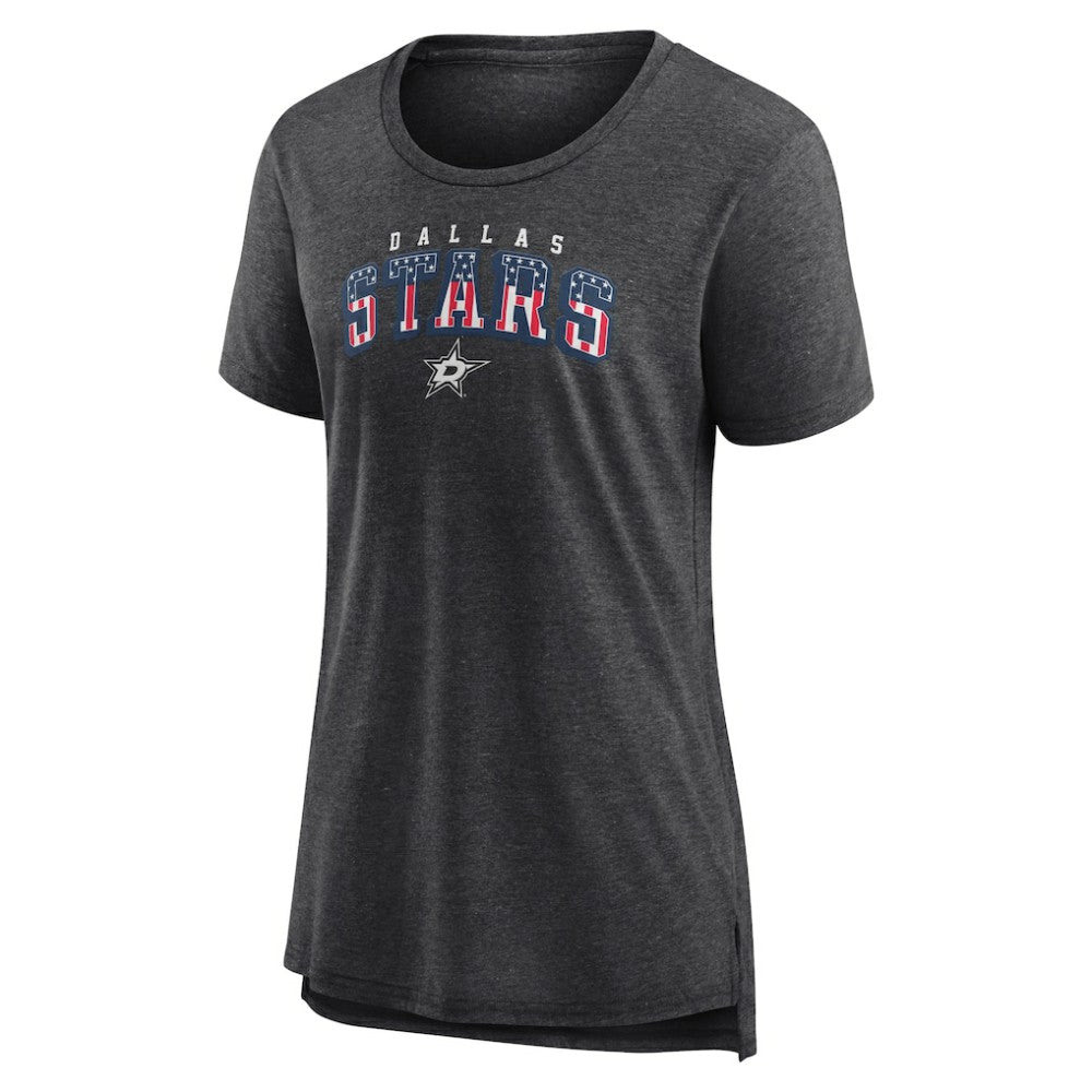 Dallas Stars Women's Proud Tri-Blend T-Shirt Gray