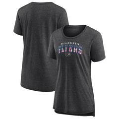 Philadelphia Flyers Women's Proud Tri-Blend T-Shirt Gray